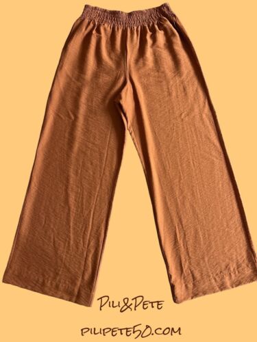 SANCTUARY Pants Women's Wide-Leg Terracotta Relaxed Size XL~