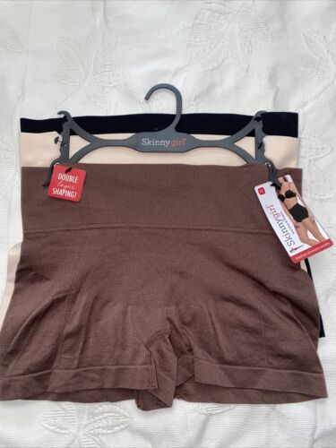 Skinnygirl Shaping Seamless Slip Shorts Size LARGE 3  pair Style SG7090￼￼ New