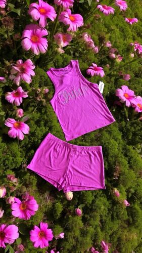 Juicy Couture Sleepwear 2pc Set JC959SP Size L~ Pink With Rhinestones NWT~SEXY!