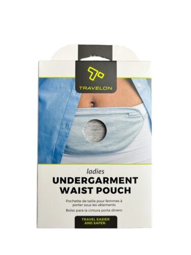 Travelon Ladies Undergarment Waist Pouch Cotton Blend Hide Valuables NEW
