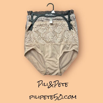 Marilyn Monroe 3pc Lace Shaping Briefs - Double Layer Tummy Panel