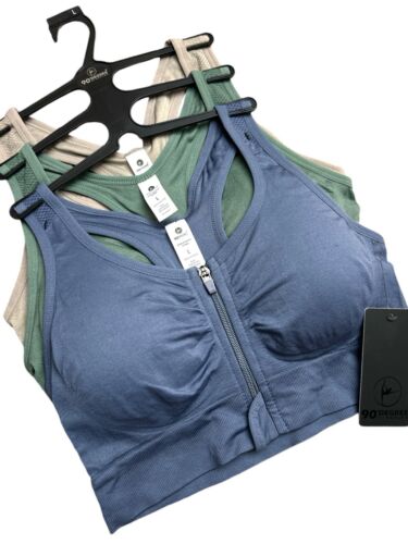 90 Degree By Reflex 3 Pack~High Performance~Full Support Sport  Bra L~MSRP$78