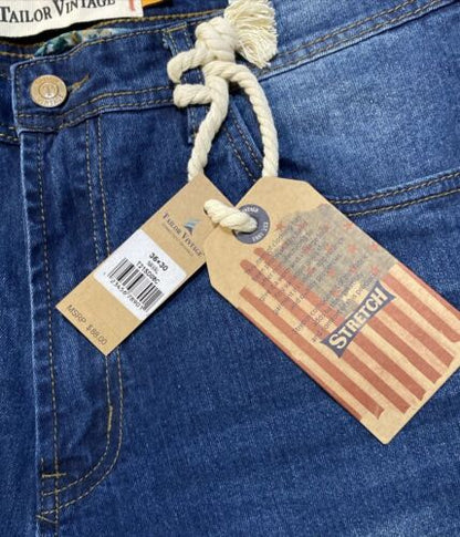 TAILOR VINTAGE JEANS “NAVAL“ CANAAN SLIM STRETCH FIT ABSOLUTE COMFORT MSRP $88