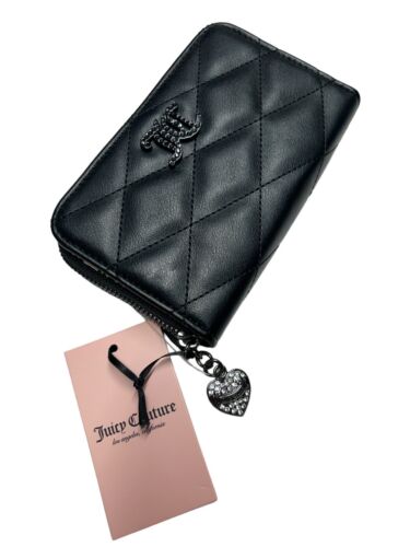 Juicy Couture Black Wallet~ Angel Brighter~Multi-Compartment Bifold~ ELEGANT~NWT