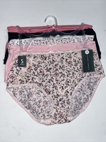 LAURA ASHLEY~5 Pack FIT PANTIES~MULTICOLOR~STYLE # LS7684~ALL SIZES~GREAT FIT!