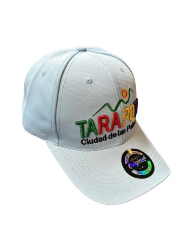 TARAPOTO~Peruvian Amazon Side~Hat Cap Blue Embroidered Multicolor Strap Back NEW
