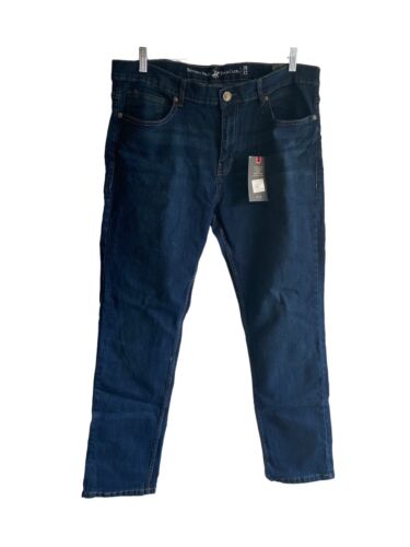 Beverly Hills Polo Club Jeans Slim Fit Med. Wash Denim Pants Mens Size 38X32 NWT