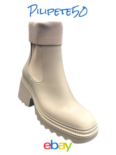 Circus By Sam Edelman~Kala Square Toe Women's Beige Boots 9M~Folded Cuff~UNIQUE!