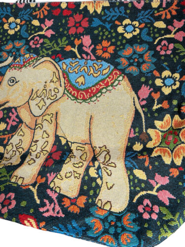 Elephant Tapestry Style~Women Tote Double Handle Large Bag~Multicolor Design~NEW
