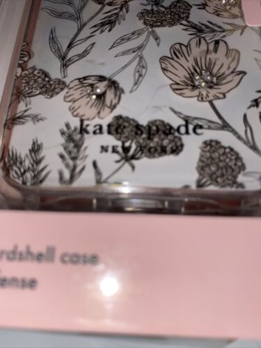 Kate Spade Pink Flowers With Rhinestones Clear iPhone 11 Pro case NEW