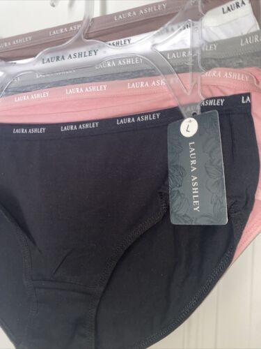 LAURA ASHLEY~ 5 Pack COTTON BIKINI~MULTICOLOR~ LS9540~ALL  SIZES~GREAT FIT!