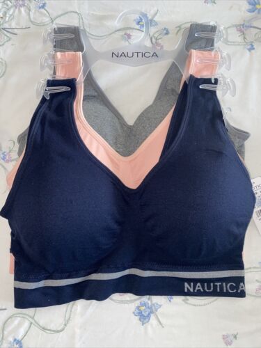 NÁUTICA 3 PACK INTIMATES LOUNGE COMFORT BRAS SIZE 1X RETAIL $54 NT2457 NEW