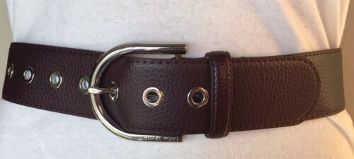 MICHAEL KORS BELT BURGUNDY  WITH SILVER BUCKLE REALLY DIFFERENT MSRP $58