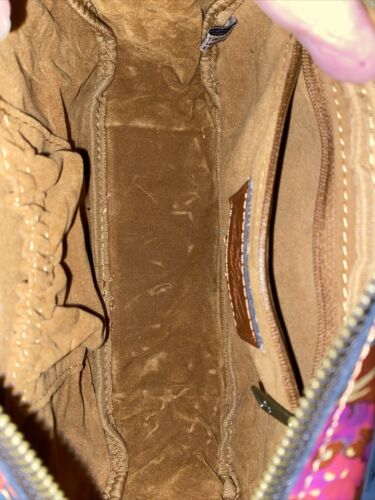 Patricia Nash REMINI LEATHER SUMMER ROSES TRAVEL BAG SMALL POUCH PURSE NWT ITALY