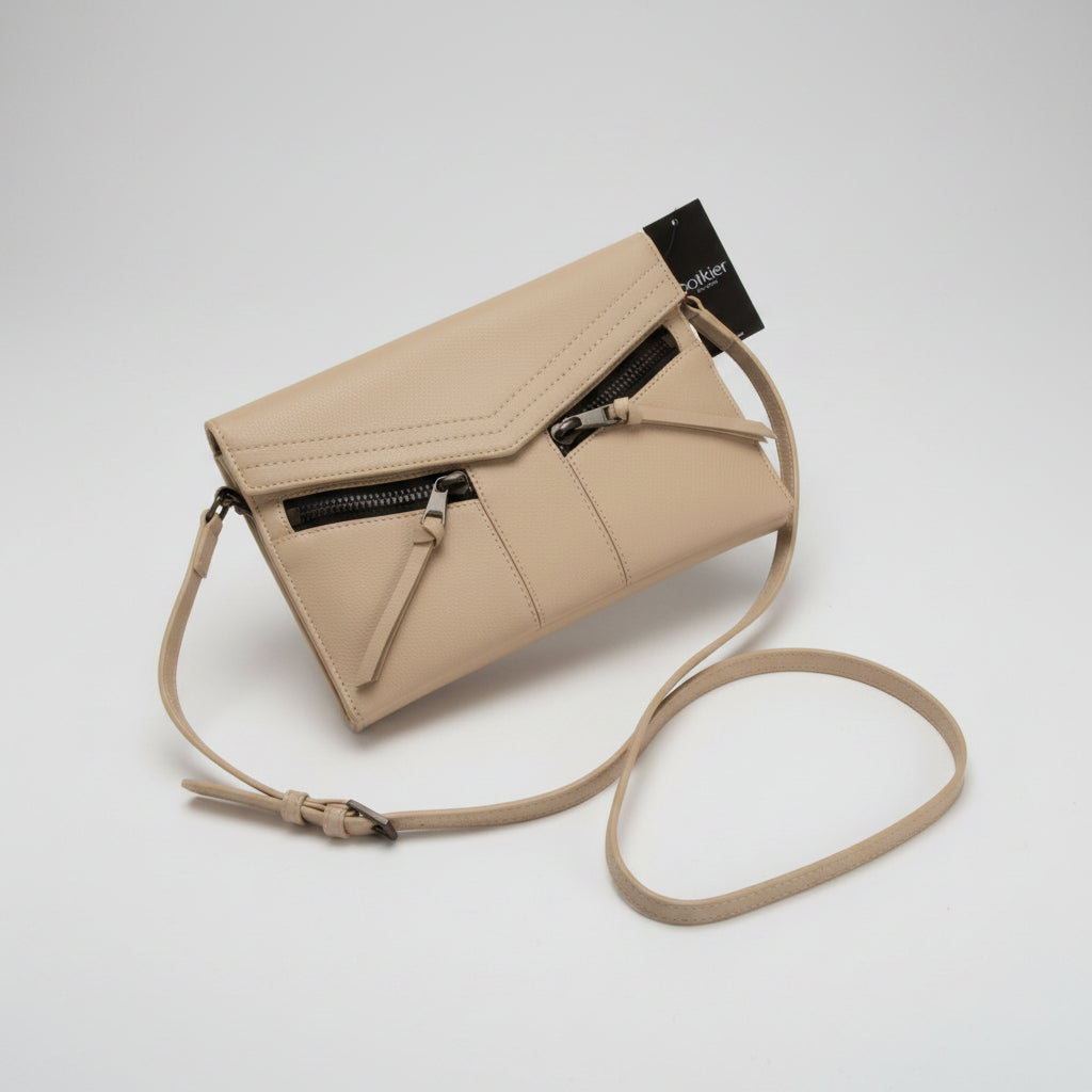 Botkier New York Small Leather Trigger Cross Body Bag - Fawn Beige - New With Tags
