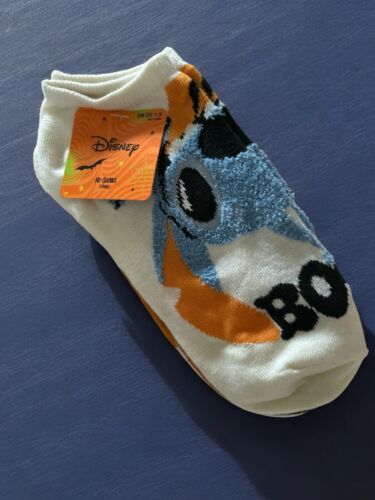 New Disney’s STITCH Halloween Ladies 5 Pair No Show Socks Size 4-10 NWT~BOOO!!!