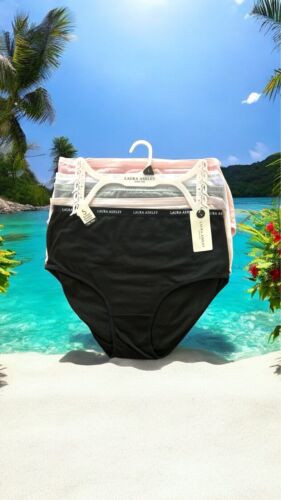 LAURA ASHLEY~5 Pack FIT PANTIES~MULTICOLOR~ STYLE # LS9221~ALL SIZES~GREAT FIT!