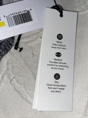 Calvin Klein Sports Bra- Heather Gray &White Size Medium PFYT1051 SUPER CUTE!