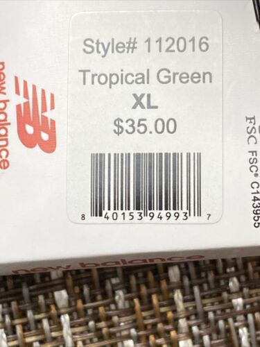 New Balance Medium Impact Sports Bra Style 112016 Tropical Green/Black Size XL