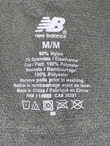 New Balance Medium Impact Sports Bra Style # 112011 SEED GREEN Size MEDIUM