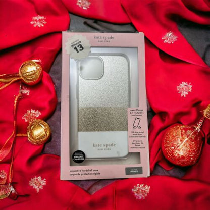 Kate Spade Protective Case~iPhone 13~Gold, Silver, White~MagSafe~ 6.1” 10ft Drop