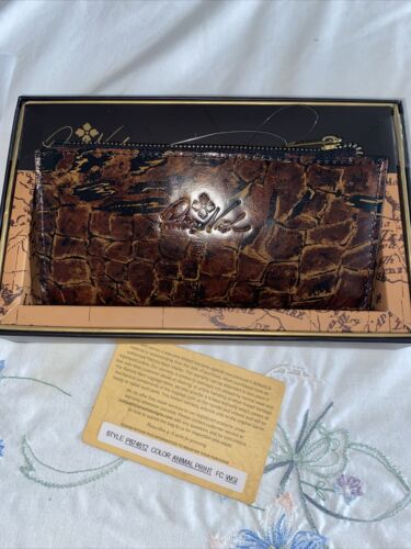 Patricia Nash ANIMAL PRINT Style P874612 Nazari Leather Wallet - Beautiful!! NEW