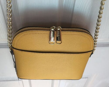 STEVE MADDEN Women’s Handbag ~B Maggie Mustard Dome Crossbody NWT~ RARE FIND!