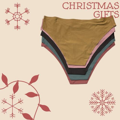 DANSKIN INTIMATES 5 PCS~Multicolor~No Show Panties Sz L~ Style DS3654~UNIQUE~$48