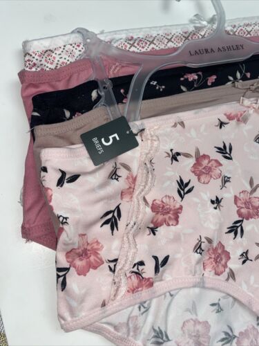 LAURA ASHLEY~5 Pack FIT PANTIES~MULTICOLOR~STYLE # LS7684~ALL SIZES~GREAT FIT!
