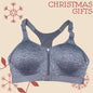 LAYER 8 MAXIMUM SUPPORT SIZE XL Sports Bra HEATHER GRAY Fitted Front Zipper-NEW