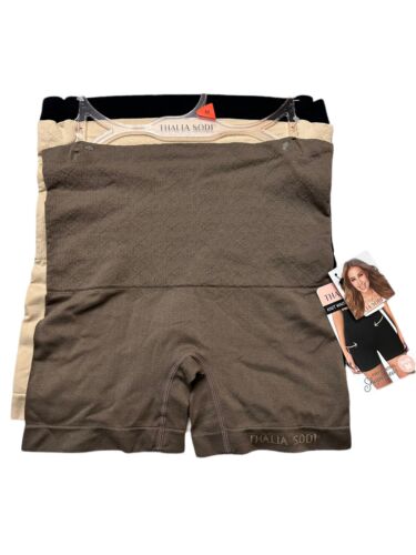 Thalia Sodi Knit Waist Shaping Shorts~Firm Control Shapewear~ MED ~3 Pk~Style ❤