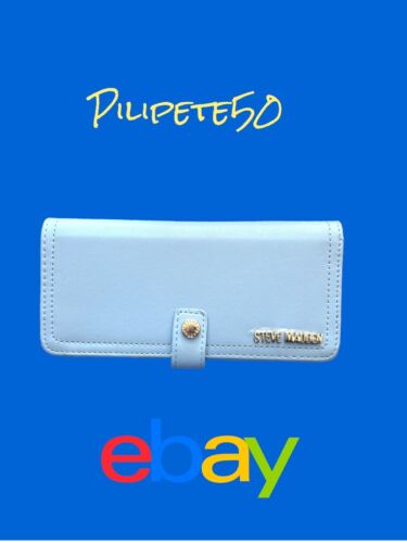 STEVE MADDEN Woman's Wallet Bifold BALLEN-G Soft Textured Cornflower BEAUTIFUL!