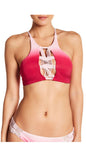 Dolce Vita Women's Swimsuit Set (2 pieces) with Macrame - Rose Ombré Size Medium