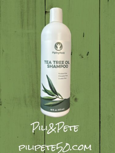 Tea Tree Oil Shampoo~All Natural 16 fl oz~Paraben Free~ Non-GMO~ by Piping Rock