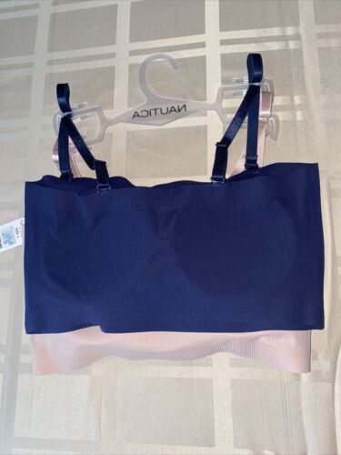 NÁUTICA 2PACK INTIMATES NT6188 SIZE XL BRAS LASER CUT RETAIL $48 BEAUTIFUL!