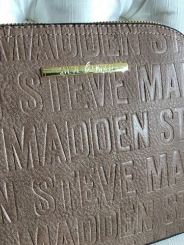 Steve Madden handbag BMarilyn Color Mushroom Stamped Logo Gold Hardware UNIQUE!
