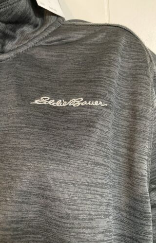 Eddie Bauer half zip mock neck pull over shirt Large