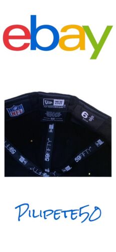 NEW YORK JETS FITTED CAP 6 5/8 53cm BLACK 59 FIFTY