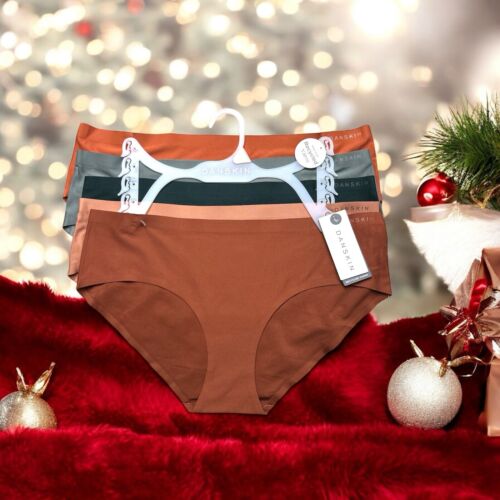 DANSKIN INTIMATES 5 PCS~Multicolor~No Show Panties Sz L~ Style DS9424~UNIQUE~$48