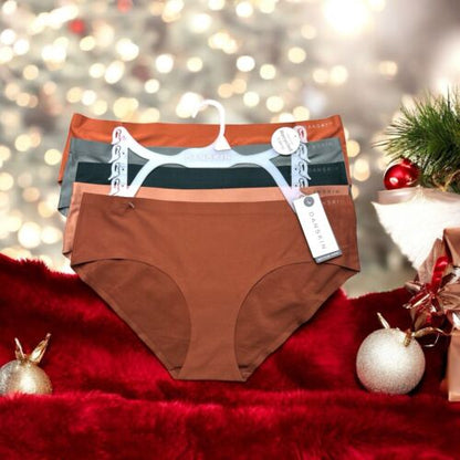 DANSKIN INTIMATES 5 PCS~Multicolor~No Show Panties Sz L~ Style DS9424~UNIQUE~$48