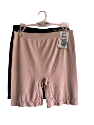 JUICY COUTURE~2 PK SUPER SOFT WOMEN SLIP SHORTS~JC7092 ~ALL PLUS SIZES~GREAT FIT