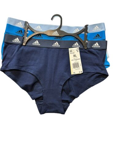 Adidas Women's 3-PK Cotton Boy Shorts Underwear 4A1H32 (Size XL) NWT MSRP $36