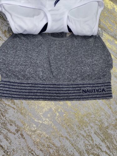 NÁUTICA 3 PACK INTIMATES LOUNGE COMFORT BRAS SIZE LARGE RETAIL $54 BEAUTIFUL NEW