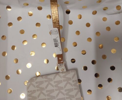 MICHAEL KORS FANNY PACK VANILLA GOLD CHAIN ZIPPER WOW! SIZE MEDIUM !