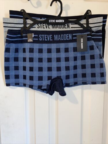 STEVE   MADDEN BOYSHORTS~MULTICOLOR~3 Pack FIT PANTIES STYLE# SM08872~ALL SIZES.
