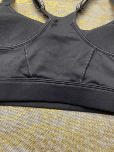 Under Armour Sport Bra Black Collection Medium Support Racerback Size Med. NEW