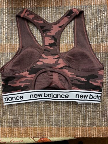 New Balance Medium Impact Sports Bra Camo 116722 Multi/Black/White Size XLARGE