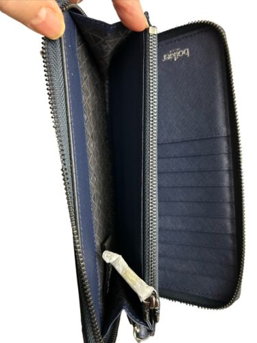 Botkier NY Cobble Hill Zip Ink Combo~Multicolor~Wristlet Wallet Leather MSRP$118