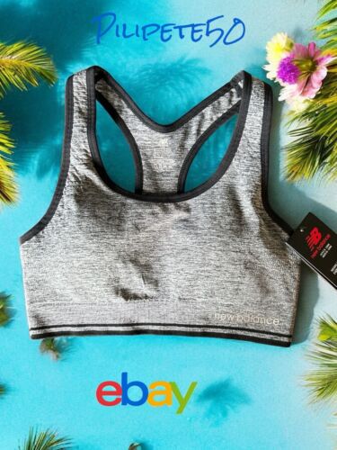 NEW BALANCE~Sports Bra~Medium Impact~HEATHER GRAY~ALL SIZES~ GREAT FIT!