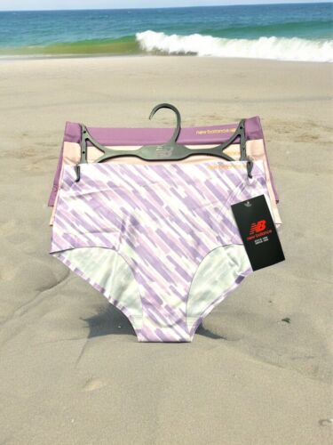 NEW BALANCE Women's No Show Seamless Mid-Rise Panties~3 Pck Multicolor~ALL SIZES